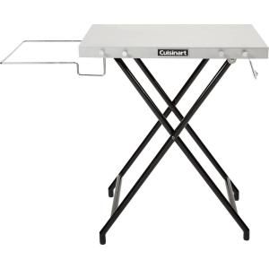 image:imageCuisinart Fold n Go Prep Table Portable Folding Table and Grill Stand with Tool hooks Trash Bag Holder Paper Towel Rack 24 x 20 Steel Food Prep Station Perfect for BBQs Tailgates and Camping