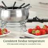 image:imageCuisinart Fondue Pot Set 3Quart Stainless Steel Electric Fondue Pot for Chocolate Cheese Broth and Oil Includes 8 Forks Temperature Control Nonstick Interior Dishwasher Safe CFO3SSNASPot