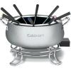 image:imageCuisinart Fondue Pot Set 3Quart Stainless Steel Electric Fondue Pot for Chocolate Cheese Broth and Oil Includes 8 Forks Temperature Control Nonstick Interior Dishwasher Safe CFO3SSNASPot