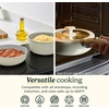 image:imageCuisinart 13Pc ClickSmart Nonstick Detachable Handle Ceramic Cookware Pots and Pans Set Stackable SpaceSaving Design Compatible with All Stovetops Induction amp Oven Safe PURELYCERAMICTahini