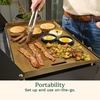 image:imageCuisinart 22 Tabletop Gas Griddle with Hood Easy Assembly Compact Outdoor FlatTop Grill with Grease Cup 300 Sq In Cooking Space Perfect for Camping Tailgates amp BBQs